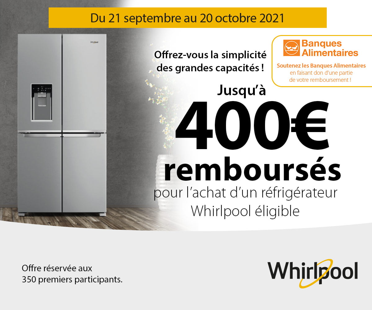 Whirlpool : offrez-vous la simplicité des grandes capacités! 