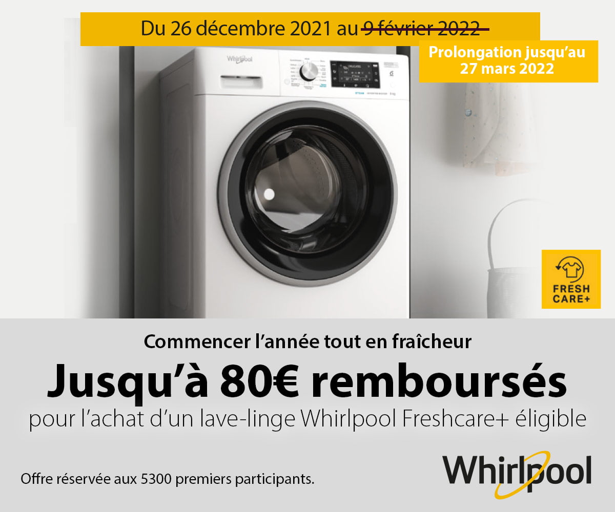 Whirlpool : Commencez l'année tout en fraîcheur