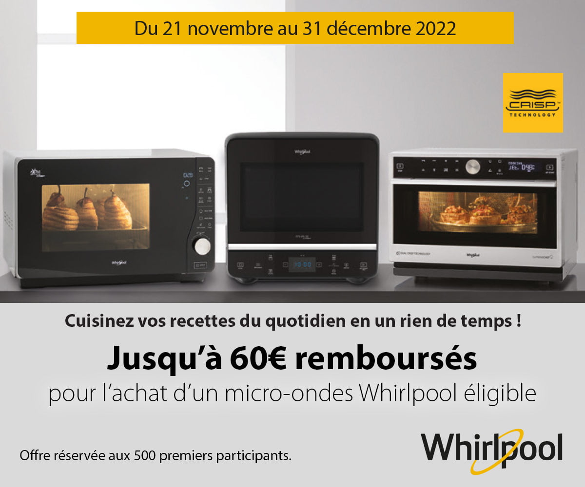 Whirlpool : Cuisinez vos recettes du quotidien en un rien de temps ! Whirlpool : Cuisinez vos recettes du quotidien en un rien de temps !