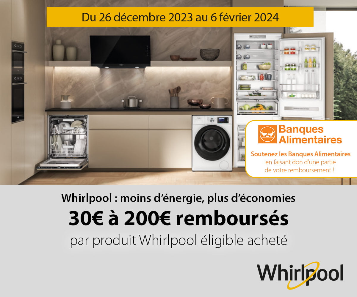 Whirlpool : moins d'énergie, plus d'économies