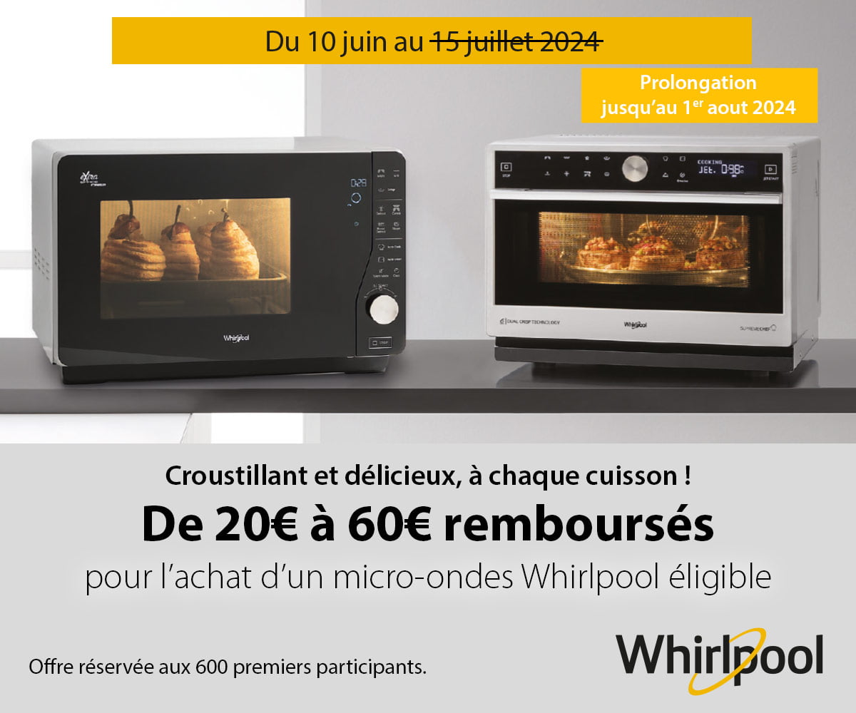 Whirlpool : Croustillant et délicieux, à chaque cuissson ! Whirlpool : Croustillant et délicieux, à chaque cuissson !