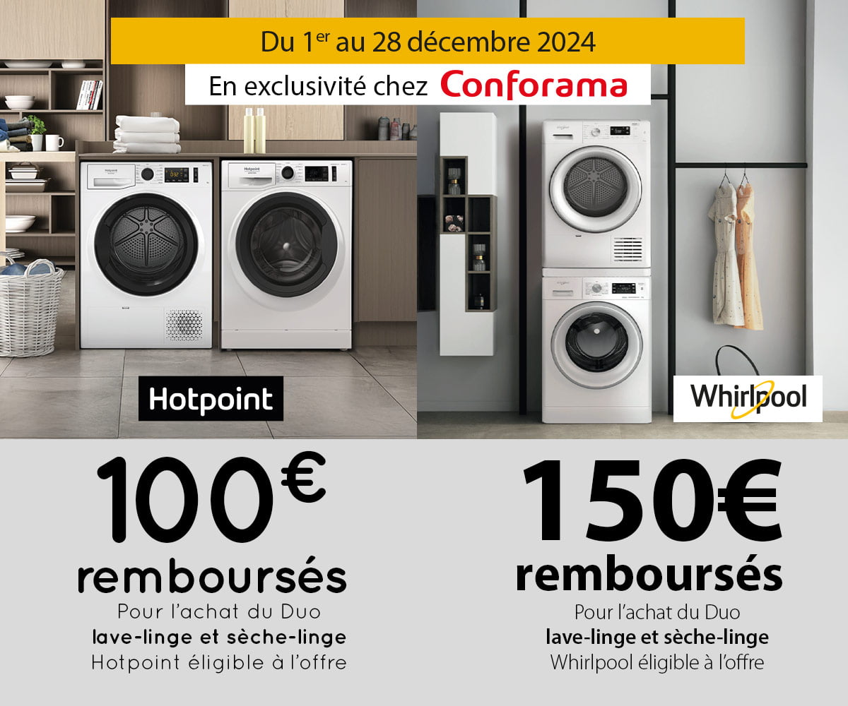 Whirlpool : Offre Conforama Whirlpool : Offre Conforama