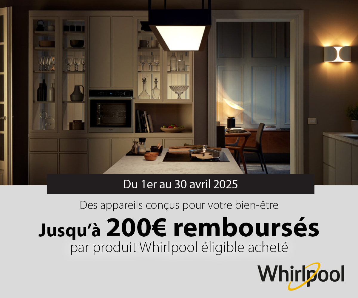 Whirlpool : Des appareils conçus pour votre bien-être Whirlpool : Des appareils conçus pour votre bien-être